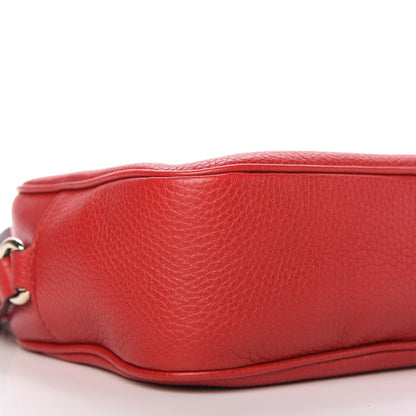 Gucci Pebbled Calfskin Small Soho Disco Bag Tabasco Red 6 of 10