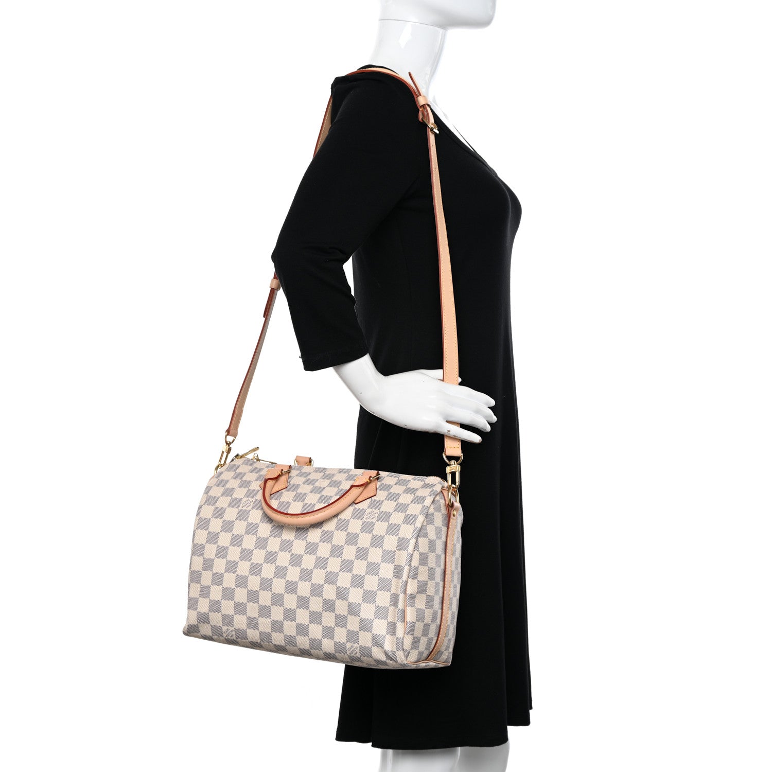 Louis Vuitton Damier Azur Speedy Bandouliere 30 2 of 11