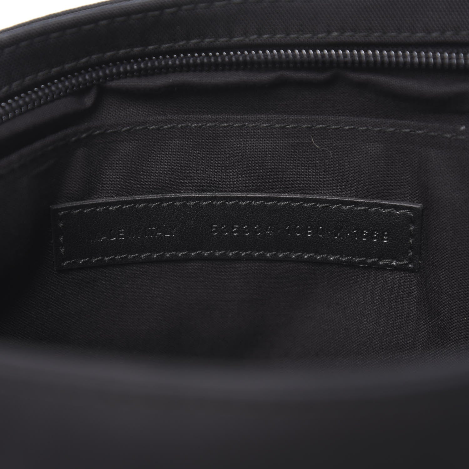 Balenciaga Canvas Tattoo Logo Explorer Zip Pouch Black White 6 of 6
