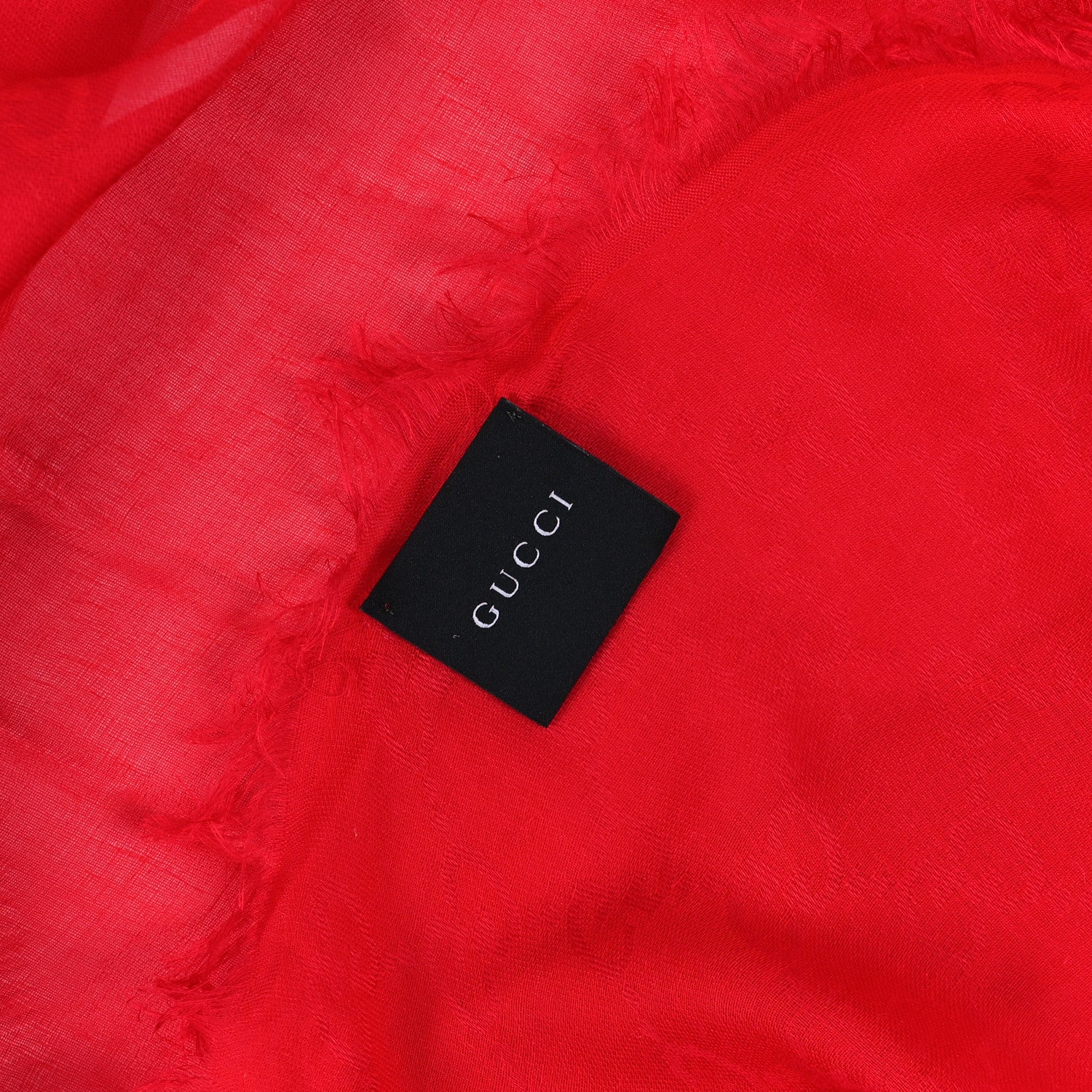 Gucci Modal Cotton Summer GGWeb Shawl Flame 3 of 4