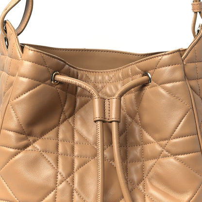 Christian Dior Calfskin Macrocannage Medium D-Motion Bag Light Gold 8 of 11
