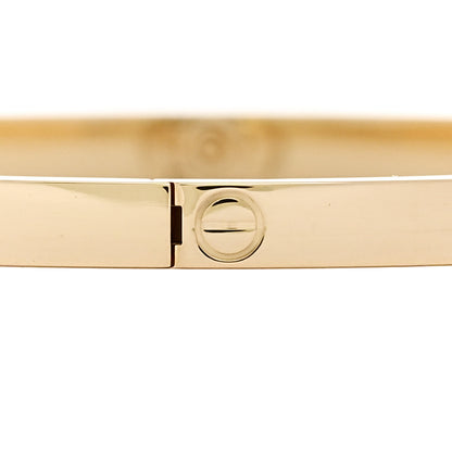 Cartier 18K Yellow Gold 6 Diamond Small LOVE Bracelet 17 5 of 9