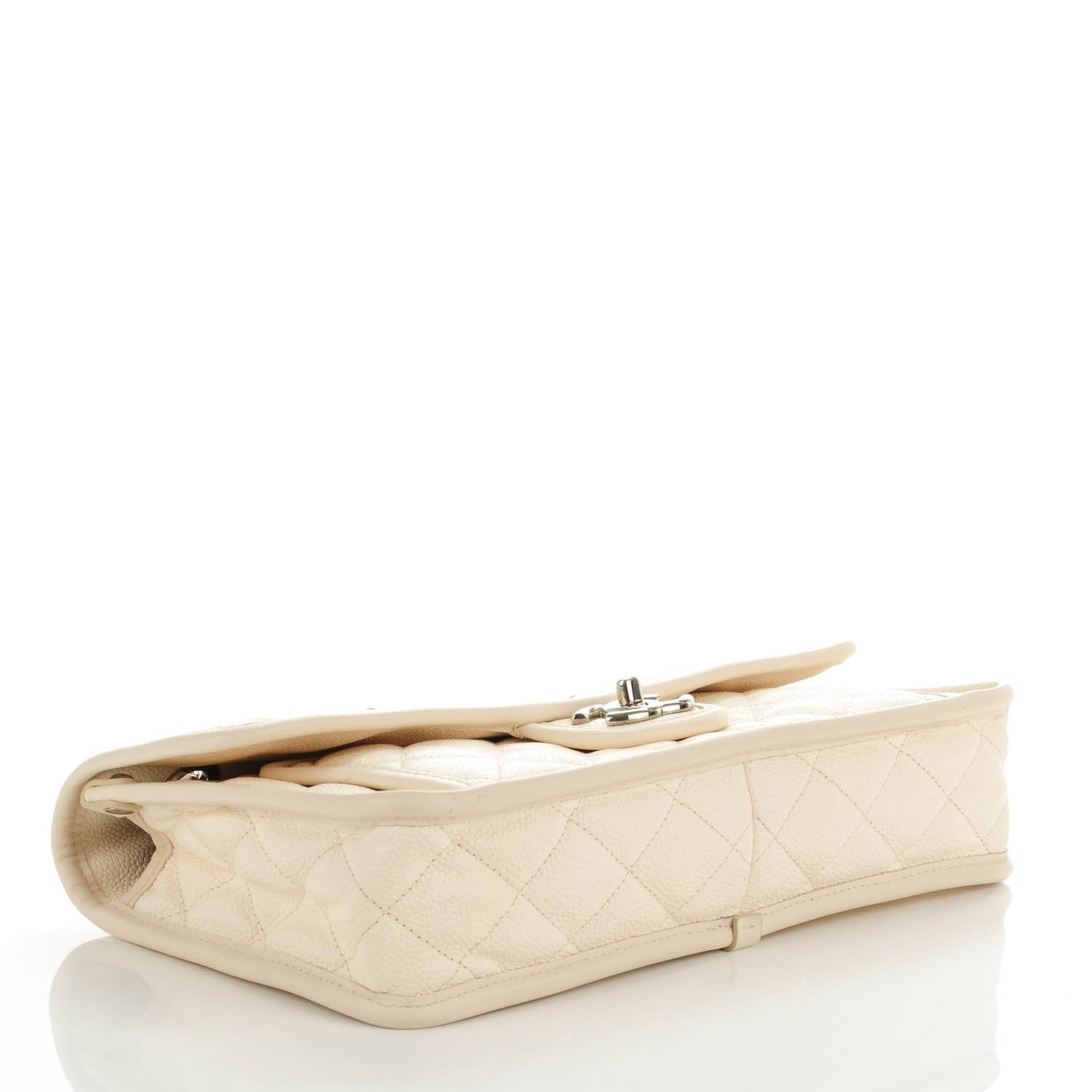 Chanel Caviar French Riviera Large Flap Ivory 4 of 7