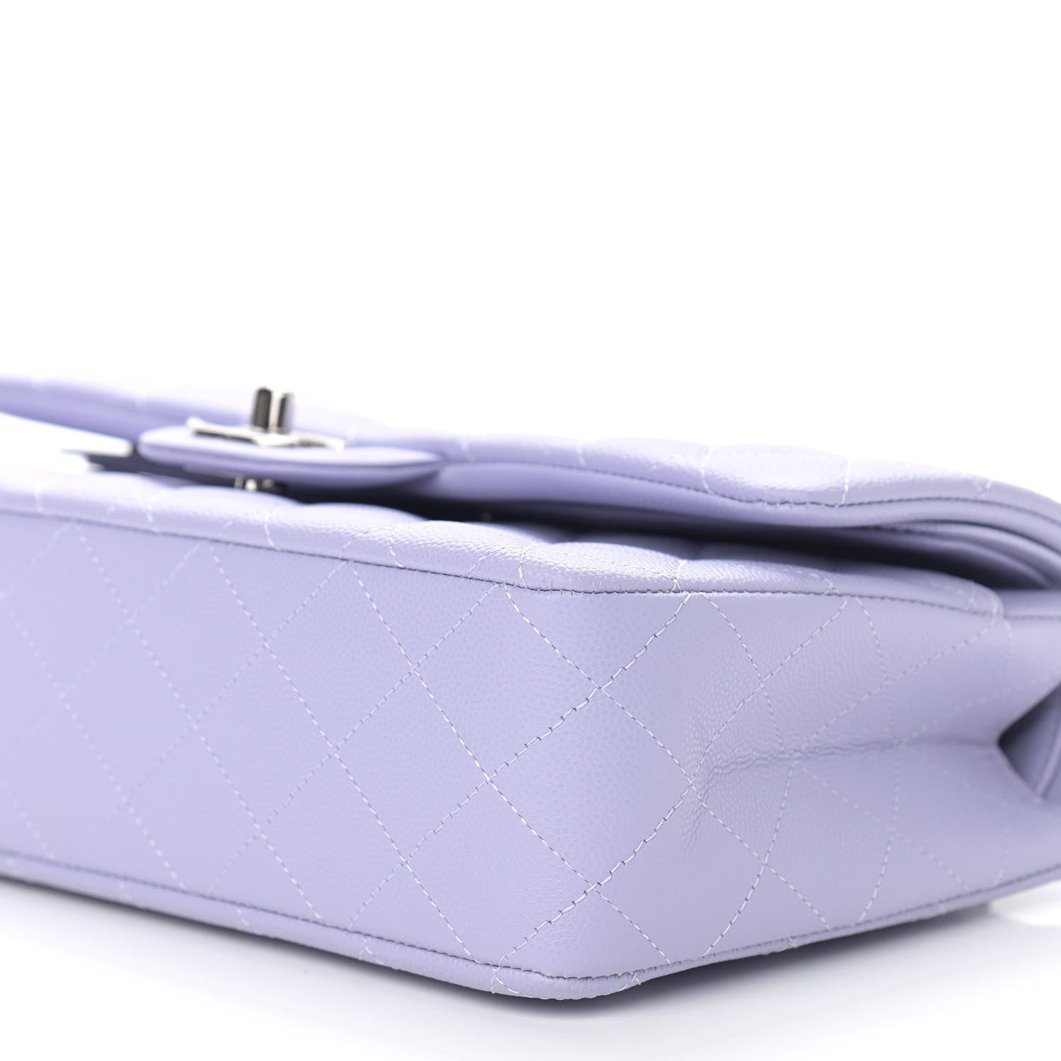 Chanel Caviar Quilted Medium Double Flap Light Purple 6 of 12