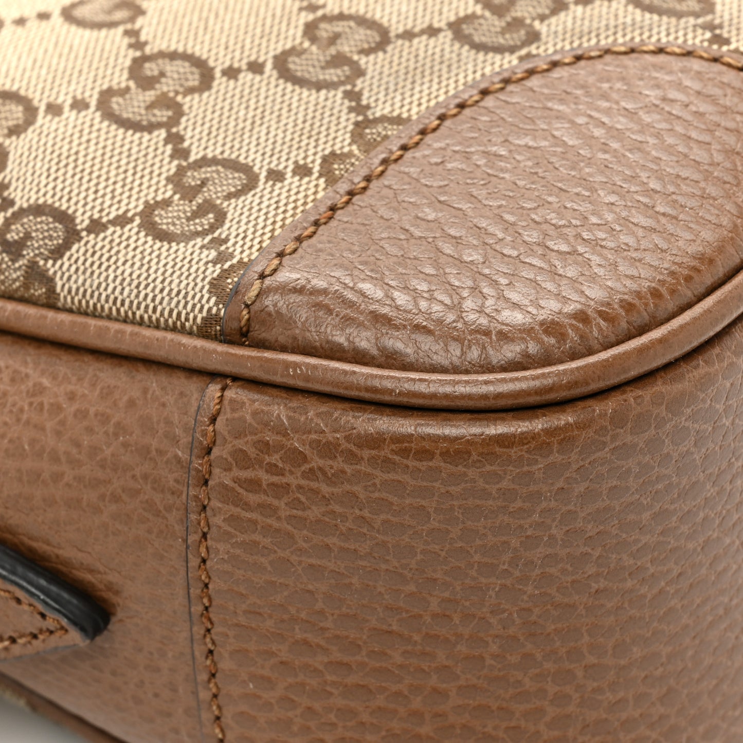 Monogram Mini Bree Messenger Bag Beige Tabacco