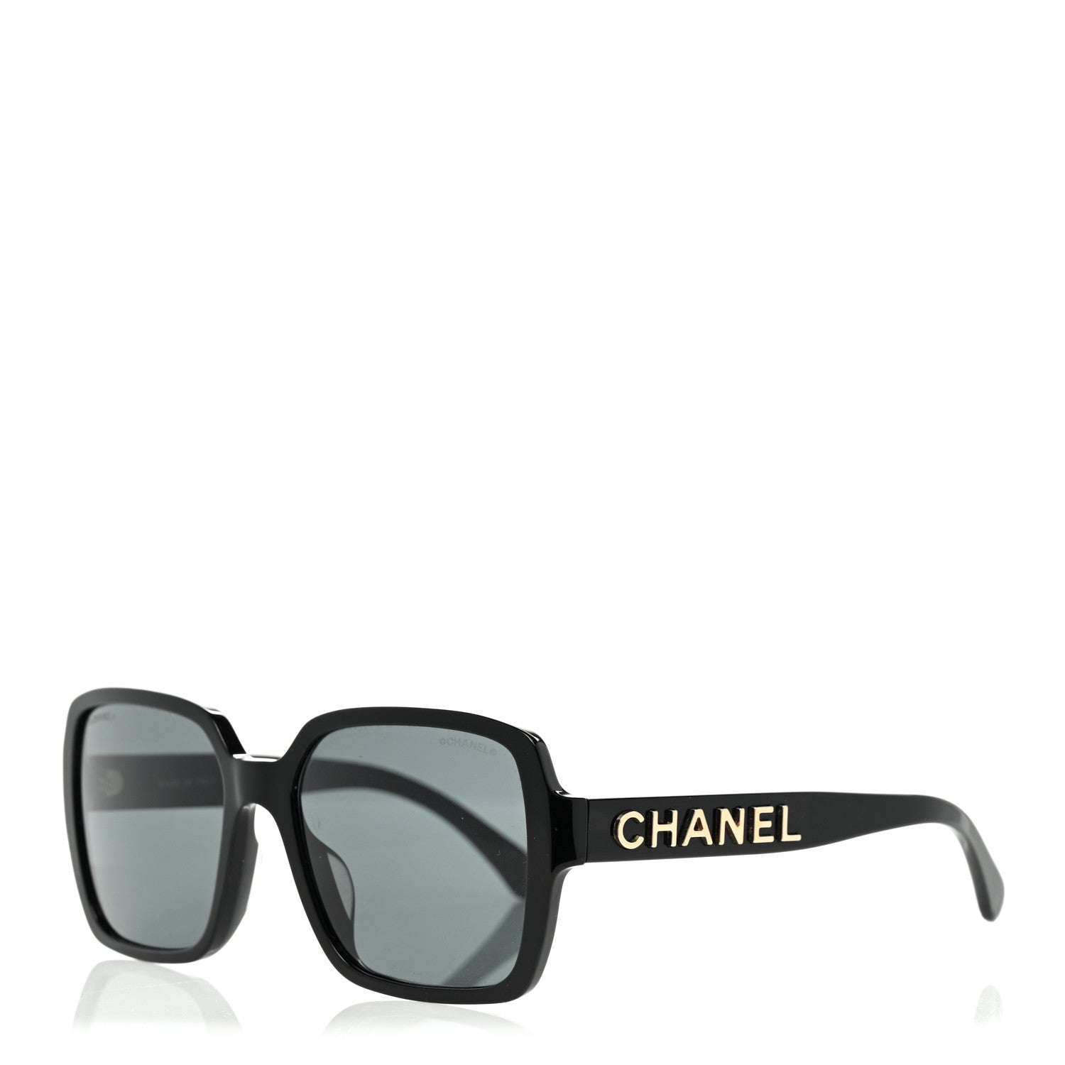 Chanel Acetate Square Sunglasses 5408-A Black 1 of 8