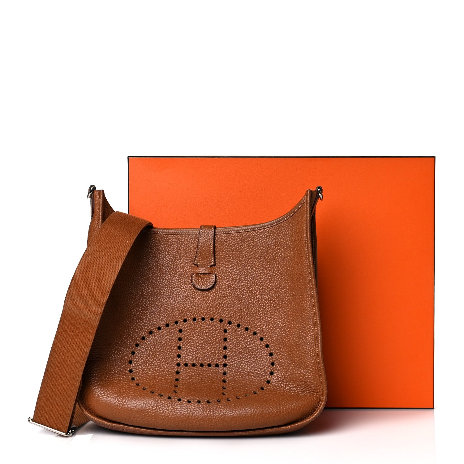 Hermes Taurillon Clemence Evelyne III GM Gold 16 of 16