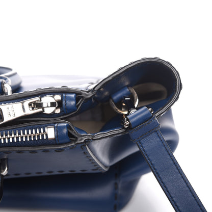 Prada City Calf Small Hand Stitched Galleria Double Zip Tote Bleuette 12 of 15