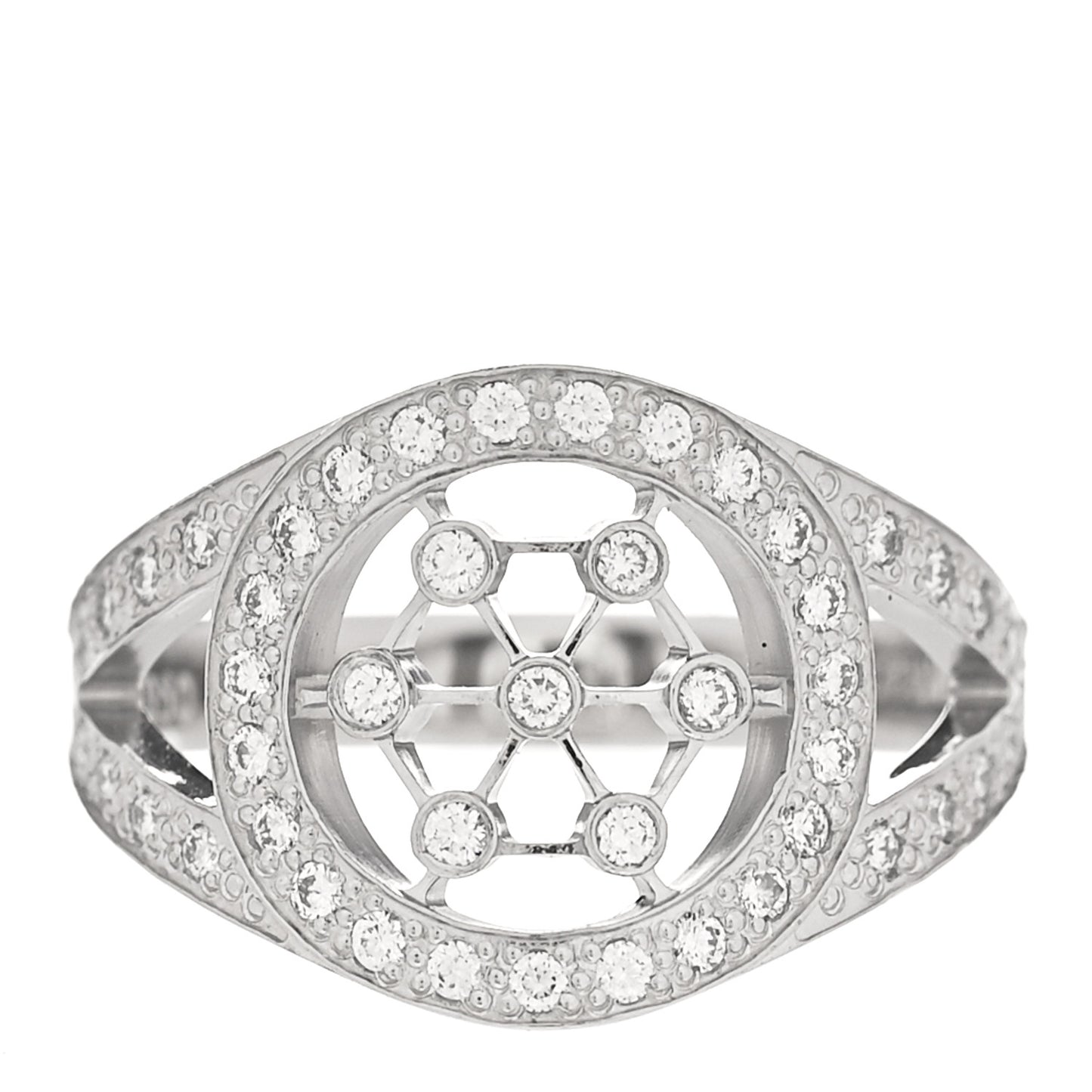 Platinum Diamond Voile Ring 49 4.75