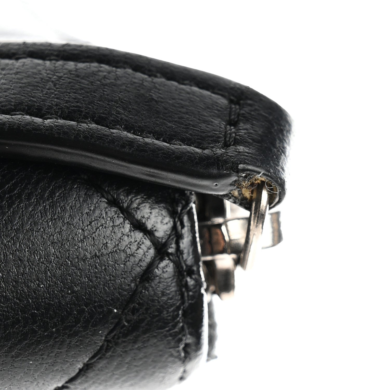 Chanel Lambskin Quilted Large Gusset Zip Around Wallet Black 11 of 11