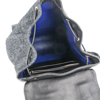 Proenza Schouler Melange Felted Wool PS1 Backpack Charcoal Black 5 of 9