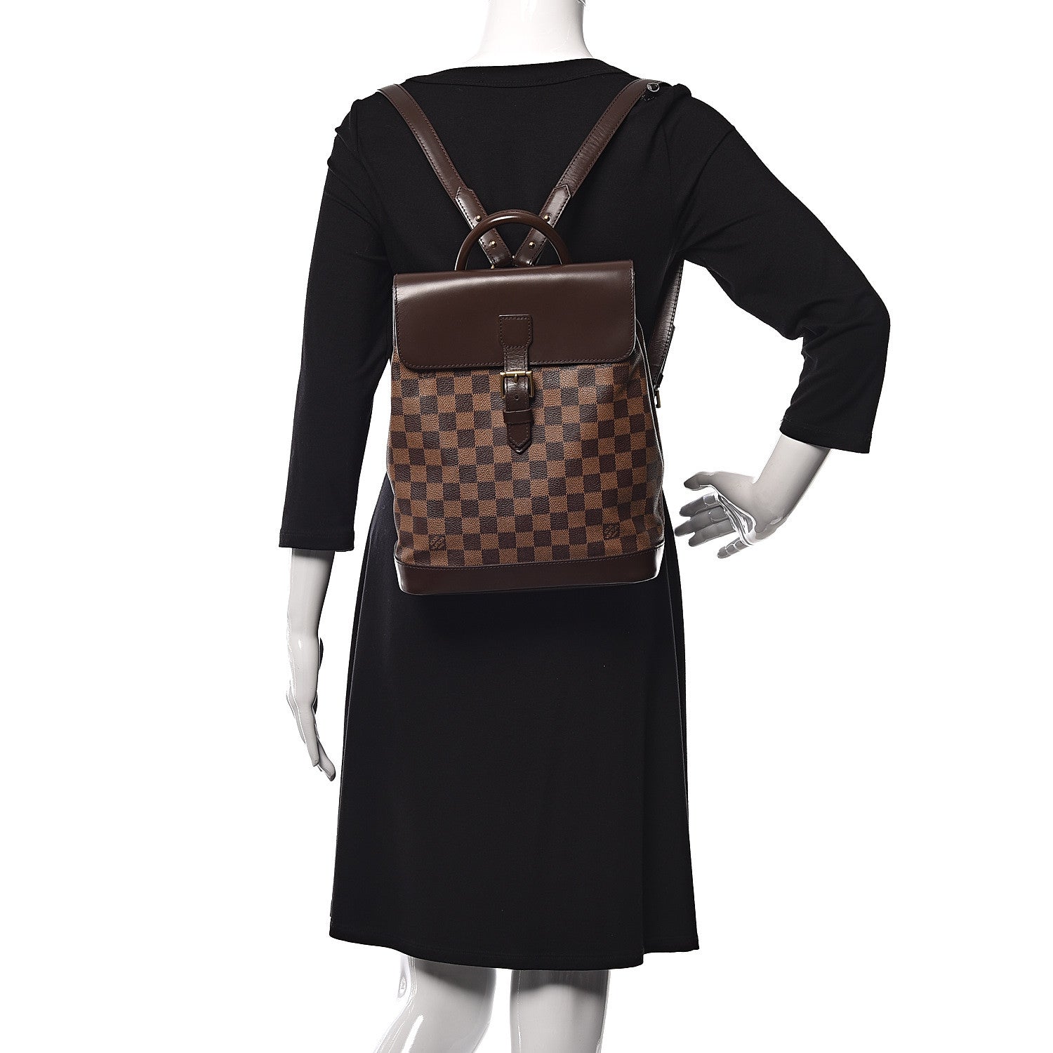 Louis Vuitton Damier Ebene Soho Backpack 2 of 11