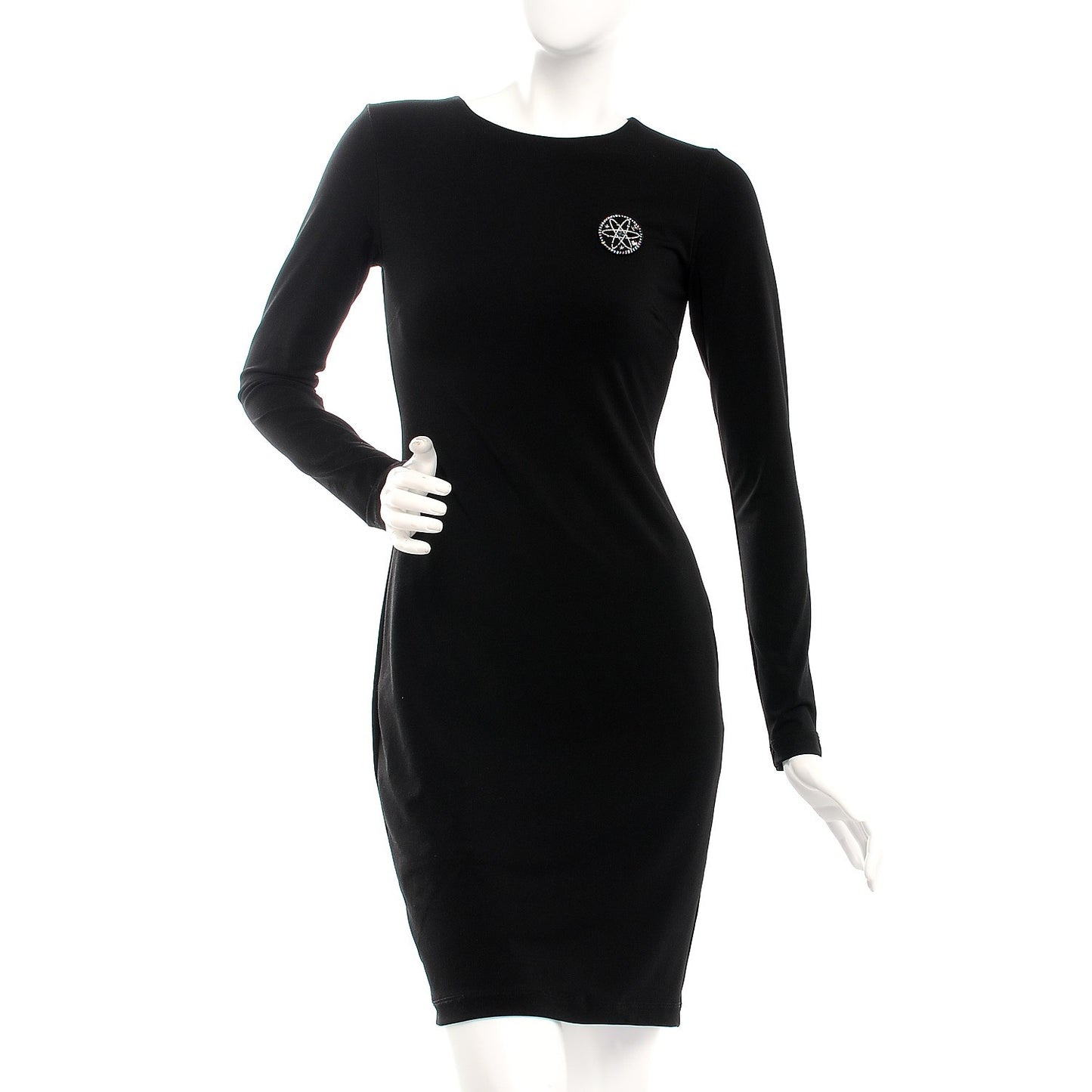 Glittered Resin Strass Brooch Black Pink