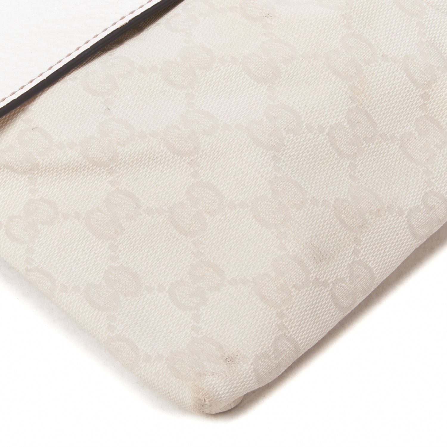 Gucci GG Monogram Web Double Pocket Belt Bag White 5 of 8