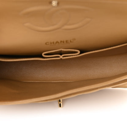Chanel Lambskin Quilted Medium Double Flap Beige 4 of 15