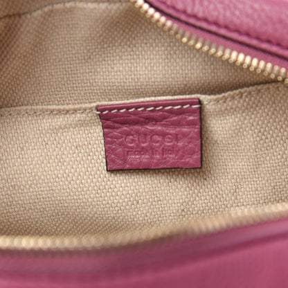 Gucci Pebbled Calfskin Small Soho Disco Bag Peonia Flower 6 of 11