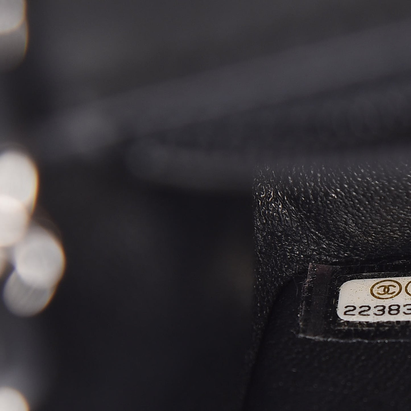 Lambskin Quilted Mini Square Flap Black