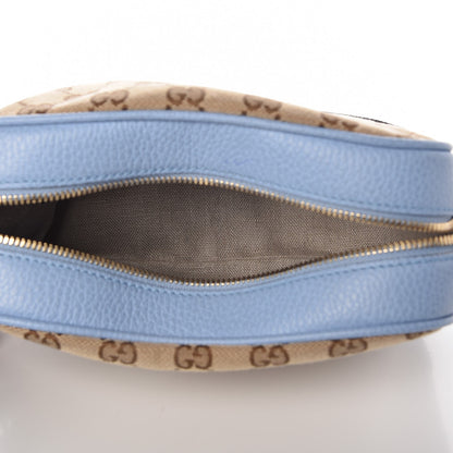 Gucci Monogram Mini Bree Messenger Bag Beige Mineral Blue 5 of 8