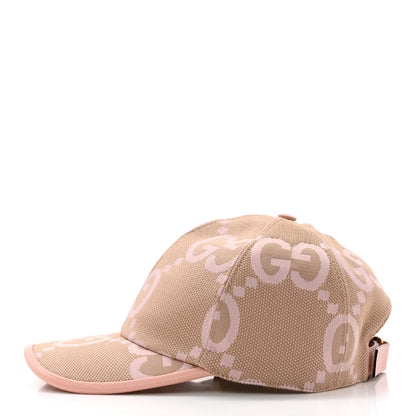 Gucci Monogram Jumbo GG Mosteri Baseball Hat L 58 Beige Light Pink 4 of 11