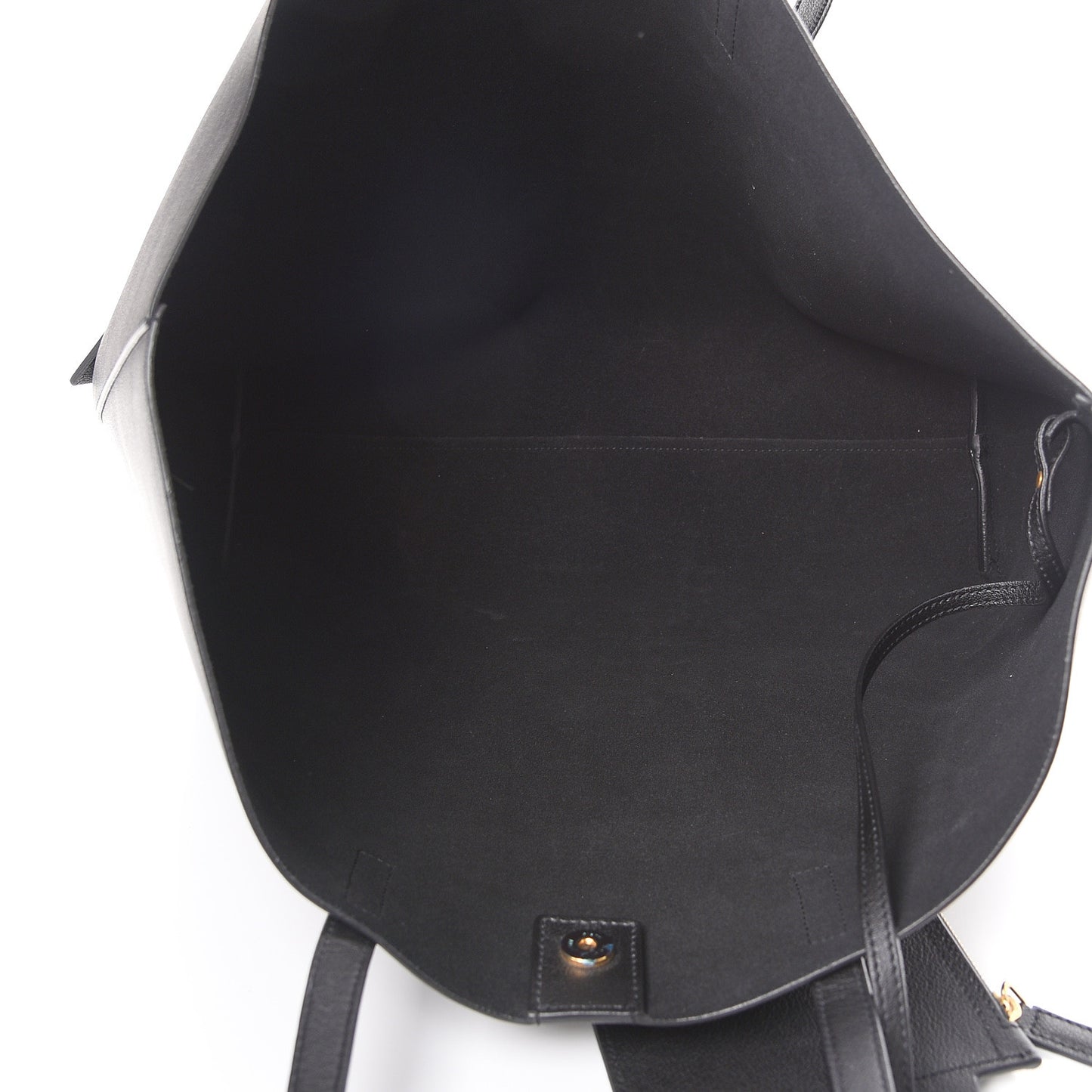 Calfskin Large Shopping Tote Black
