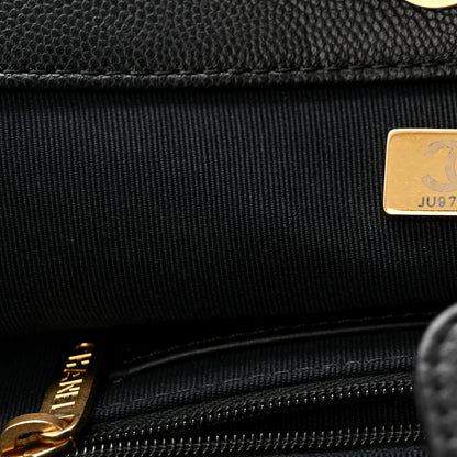 Chanel Caviar Stitched Pocket CC Large Tote Black 8 of 11