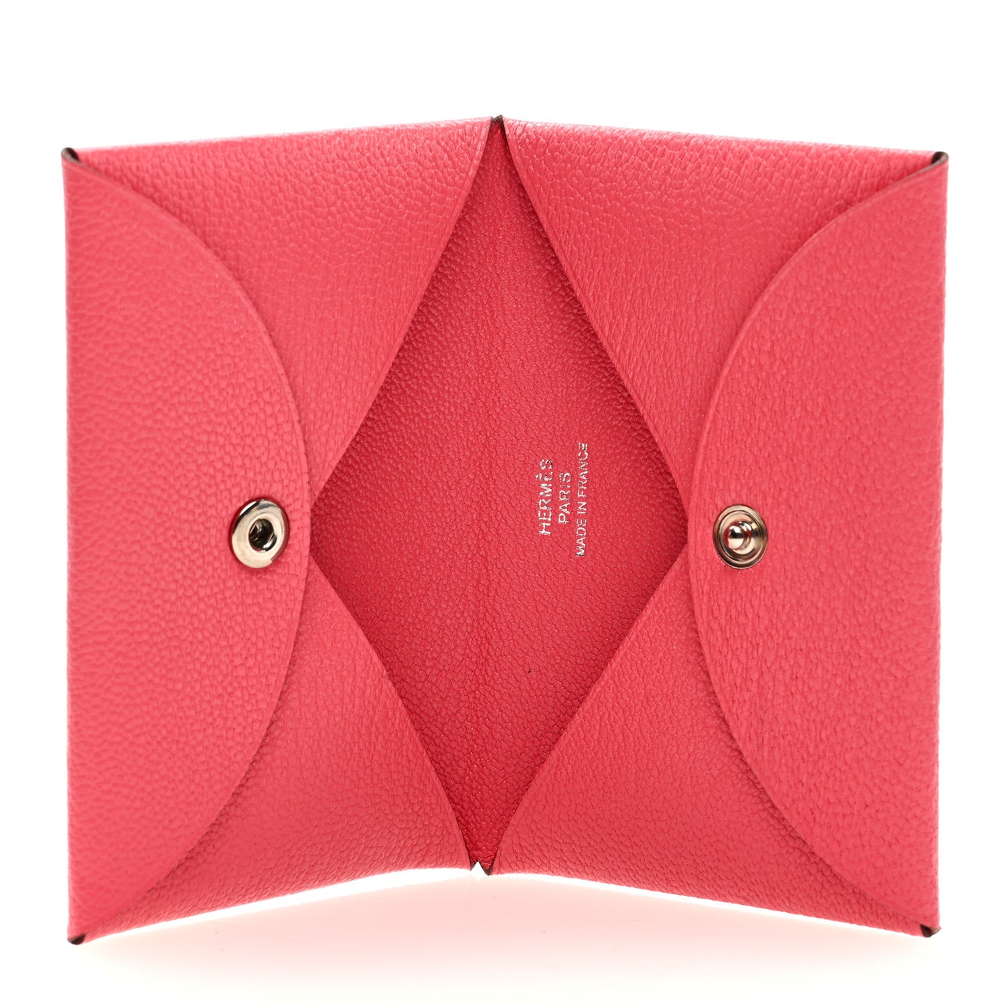 Chevre Mysore Calvi Card Case Rose Lipstick