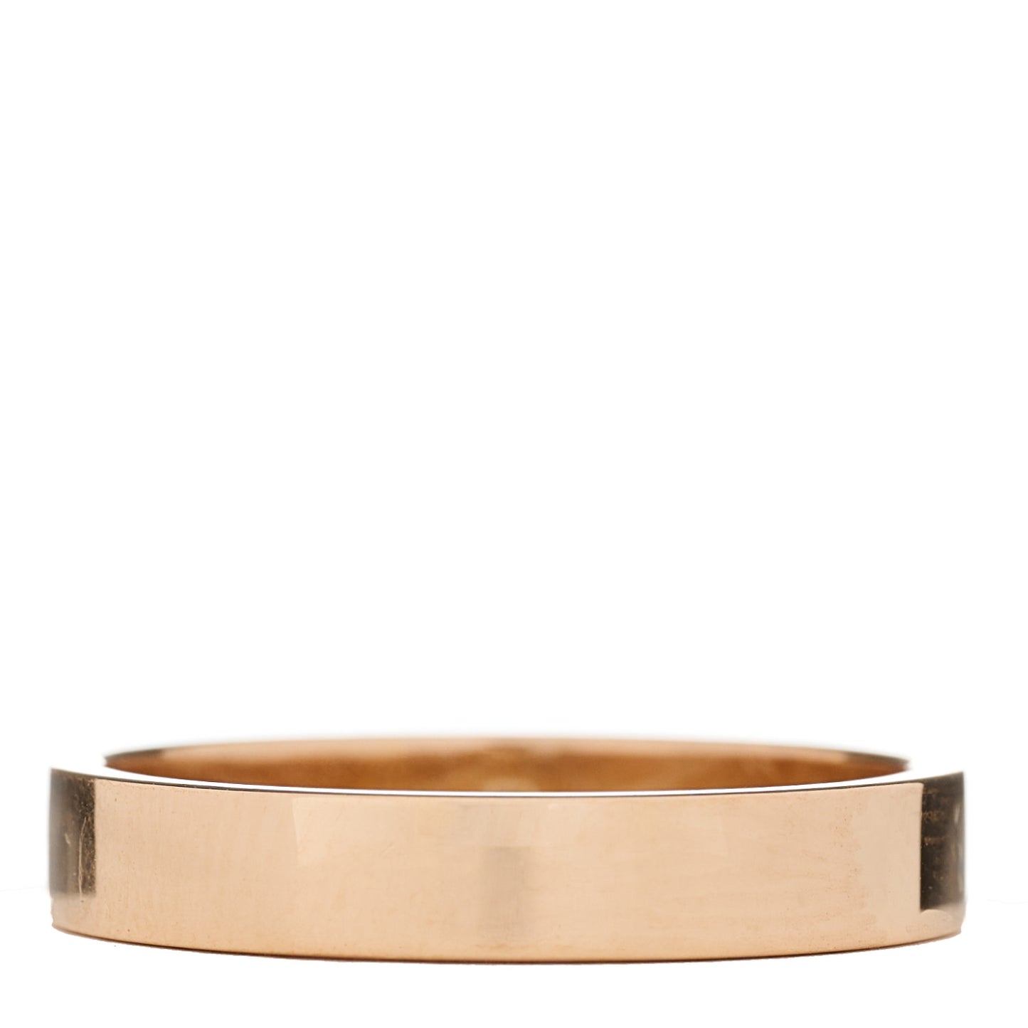 18K Pink Gold Diamond 4mm C De Cartier Wedding Band Ring 61 9.75