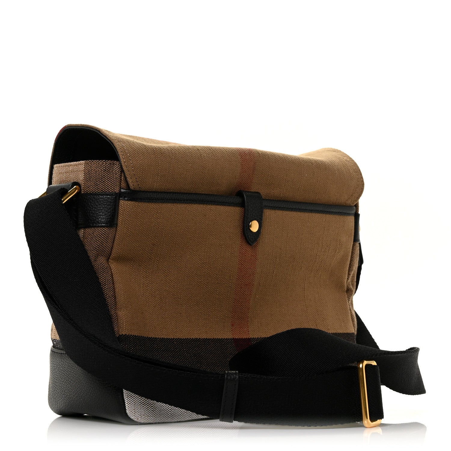 Burberry Canvas Mega Check Small Baildon Messenger Bag Black 2 of 8