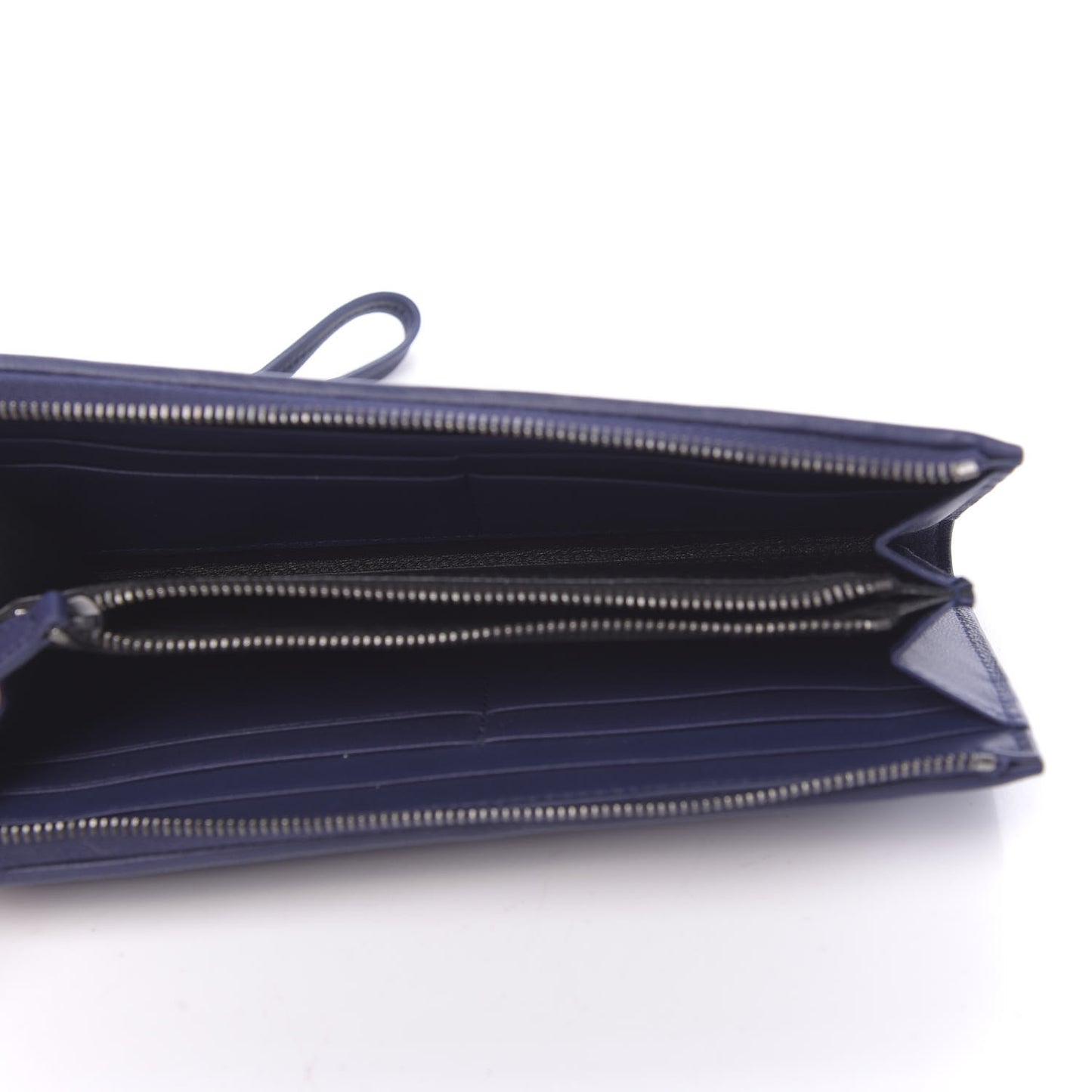 Nappa Intrecciato Zip Around Wallet Atlantic