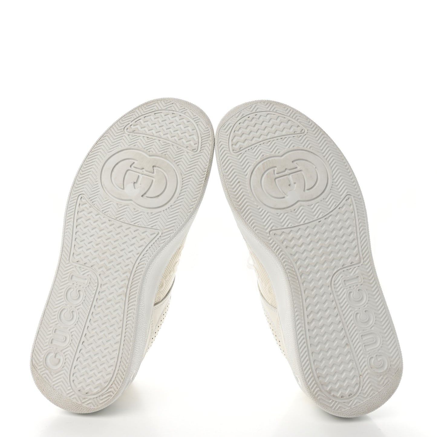 Calfskin GG Tennis Embossed Perforated Womens Platform 55mm Sneakers Great White