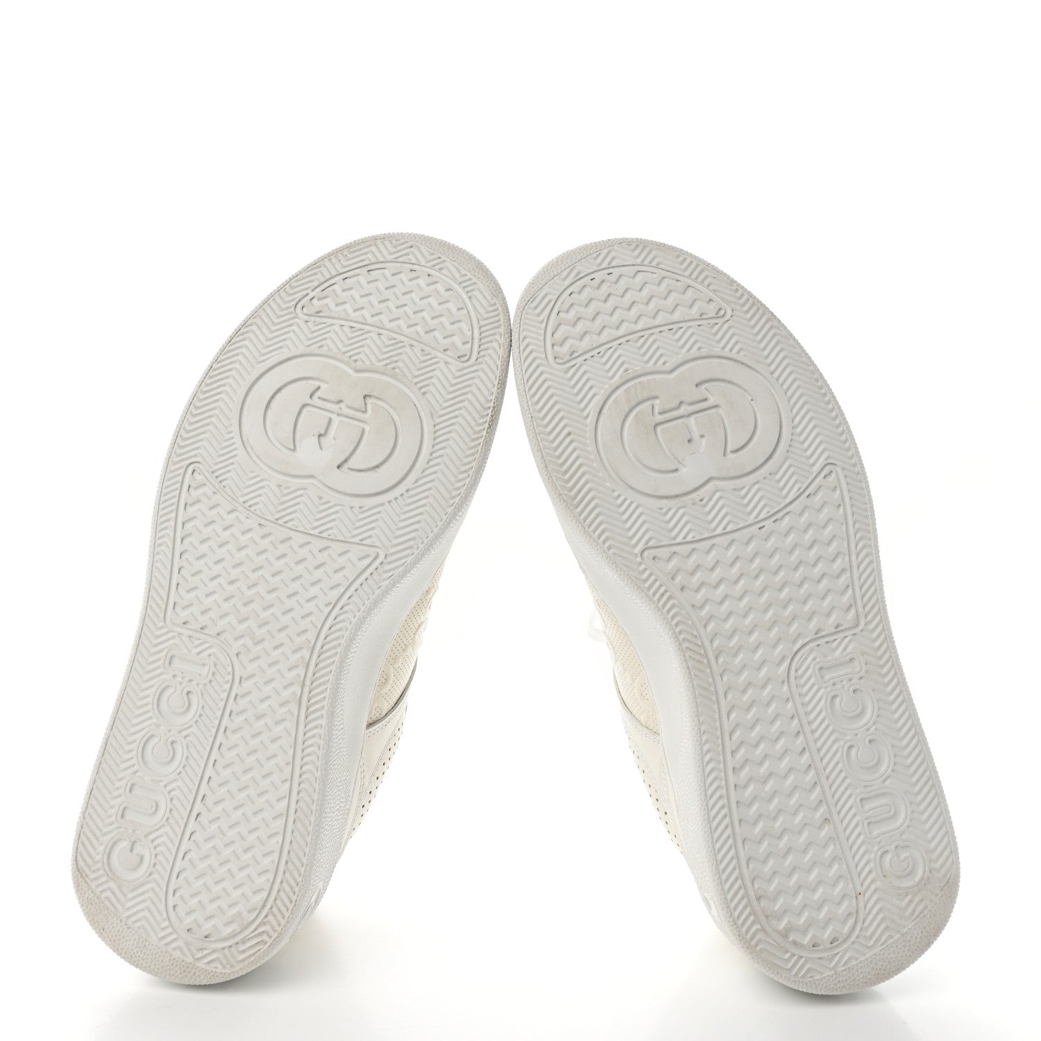 Gucci Calfskin GG Tennis Embossed Perforated Womens Platform 55mm Sneakers Great White 5 of 17