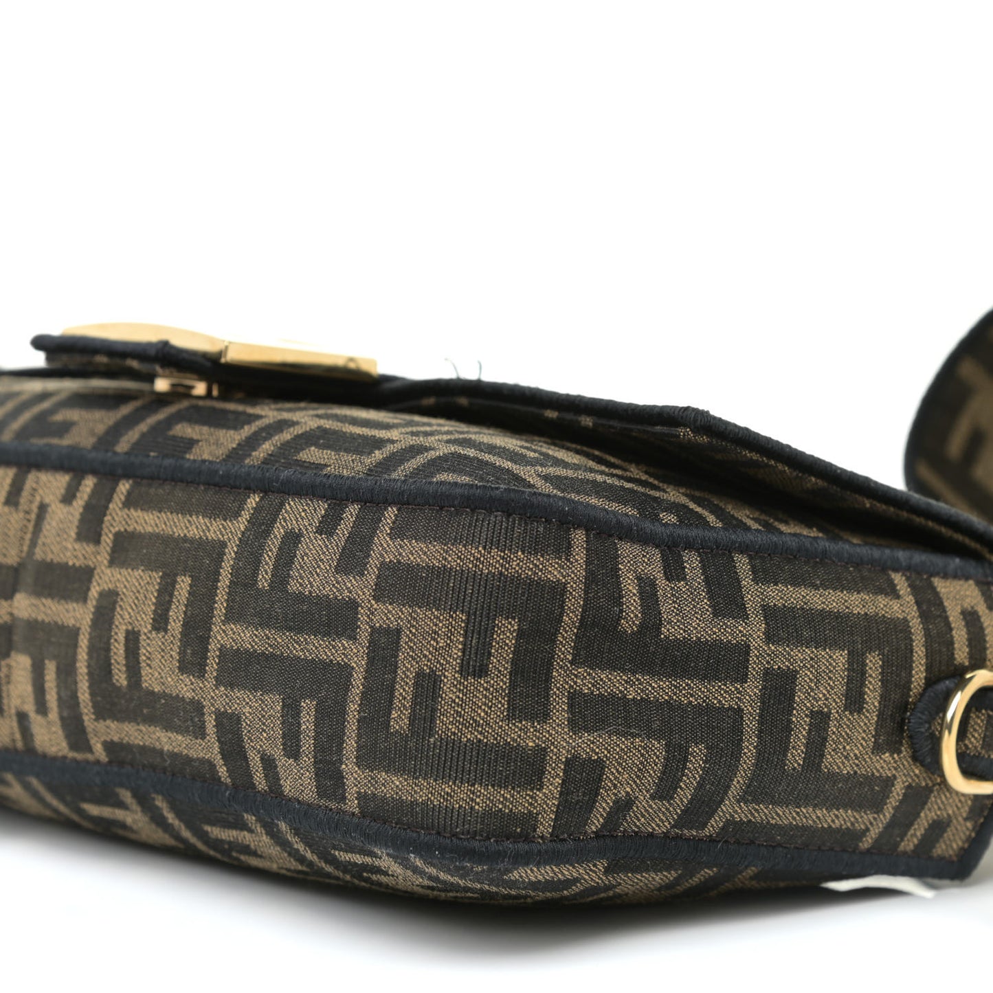 Fabric Jacquard FF 1974 Medium Baguette Tobacco Moro Black
