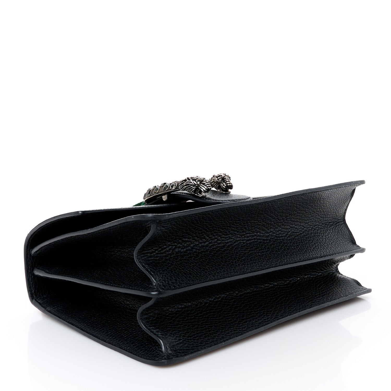 Gucci Dollar Calfskin Crystal Web Medium Dionysus Bamboo Top Handle Bag Black Black Diamond 3 of 11