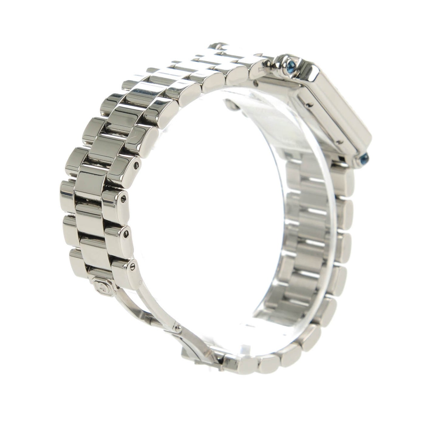 Stainless Steel 7 Diamond Pave Bezel 27mm Happy Sport Quartz Watch