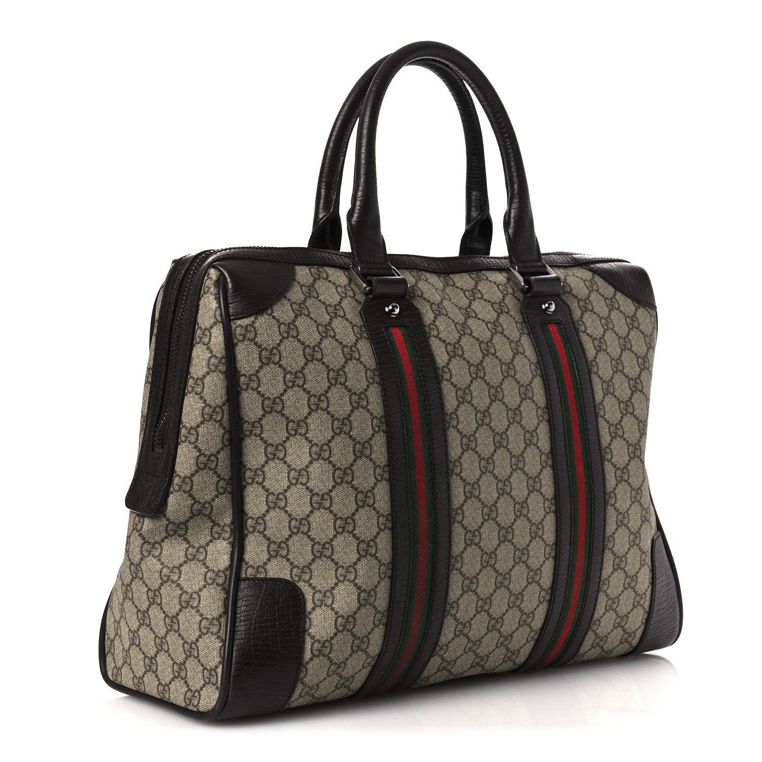 Gucci GG Plus Monogram Web Briefcase Dark Brown 3 of 13