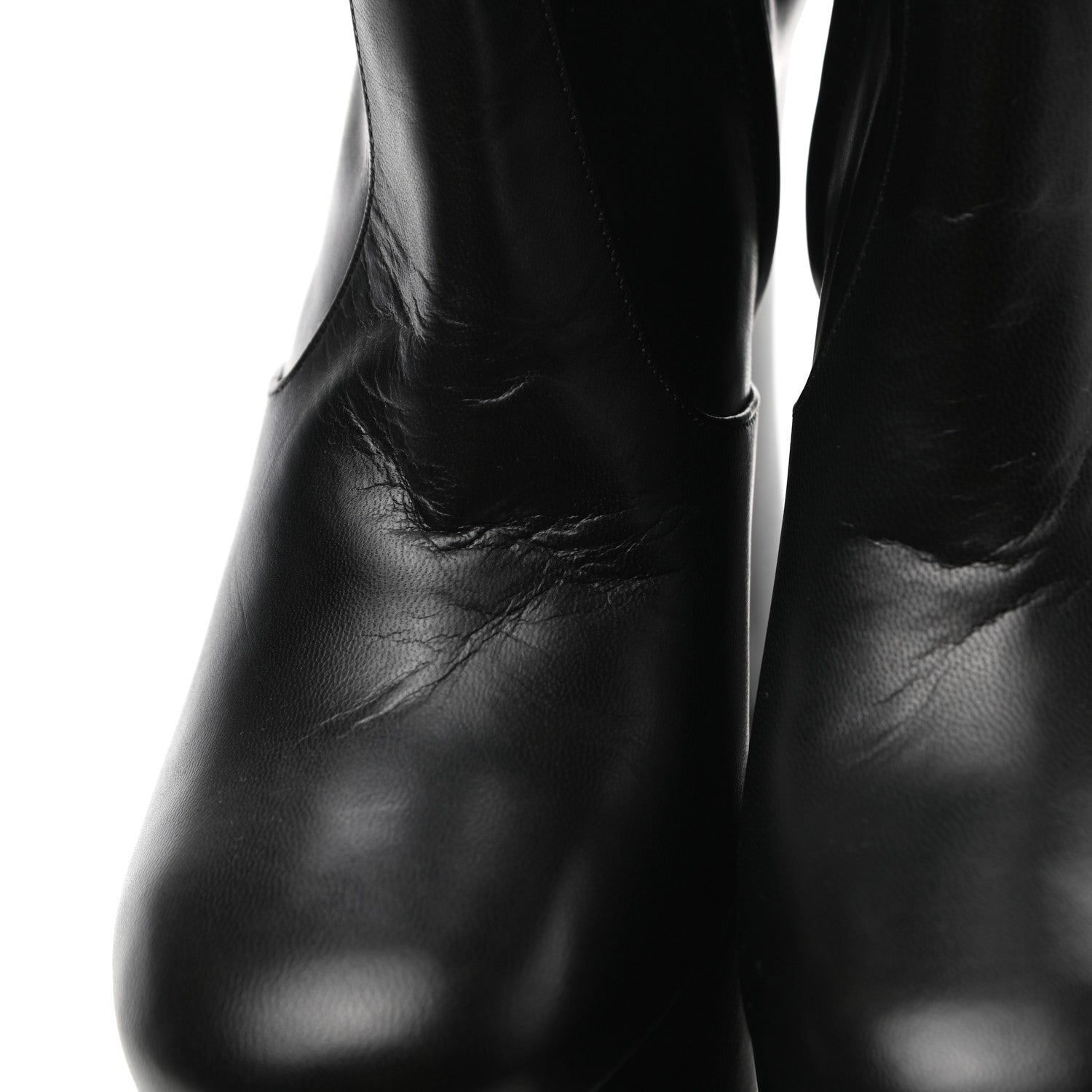 Saint Laurent Calfskin Candy Platform 125 Ankle Boots 37 Black 9 of 9