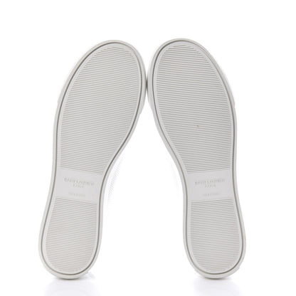 Saint Laurent Perforated Calfskin Andy Low Top Sneakers 39 White 5 of 8