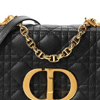 Christian Dior Calfskin Cannage Small Caro Bag Black 7 of 10