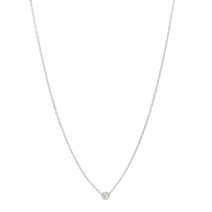 Cartier 18K White Gold Diamond SM D'Amour Pendant Necklace 1 of 5