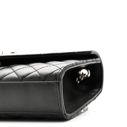 Saint Laurent Grain De Poudre Textured Mixed Matelasse Triquilt Small Monogram Satchel Black 9 of 9
