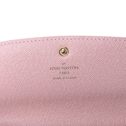 Louis Vuitton Damier Azur Emilie Wallet Rose Ballerine 5 of 5