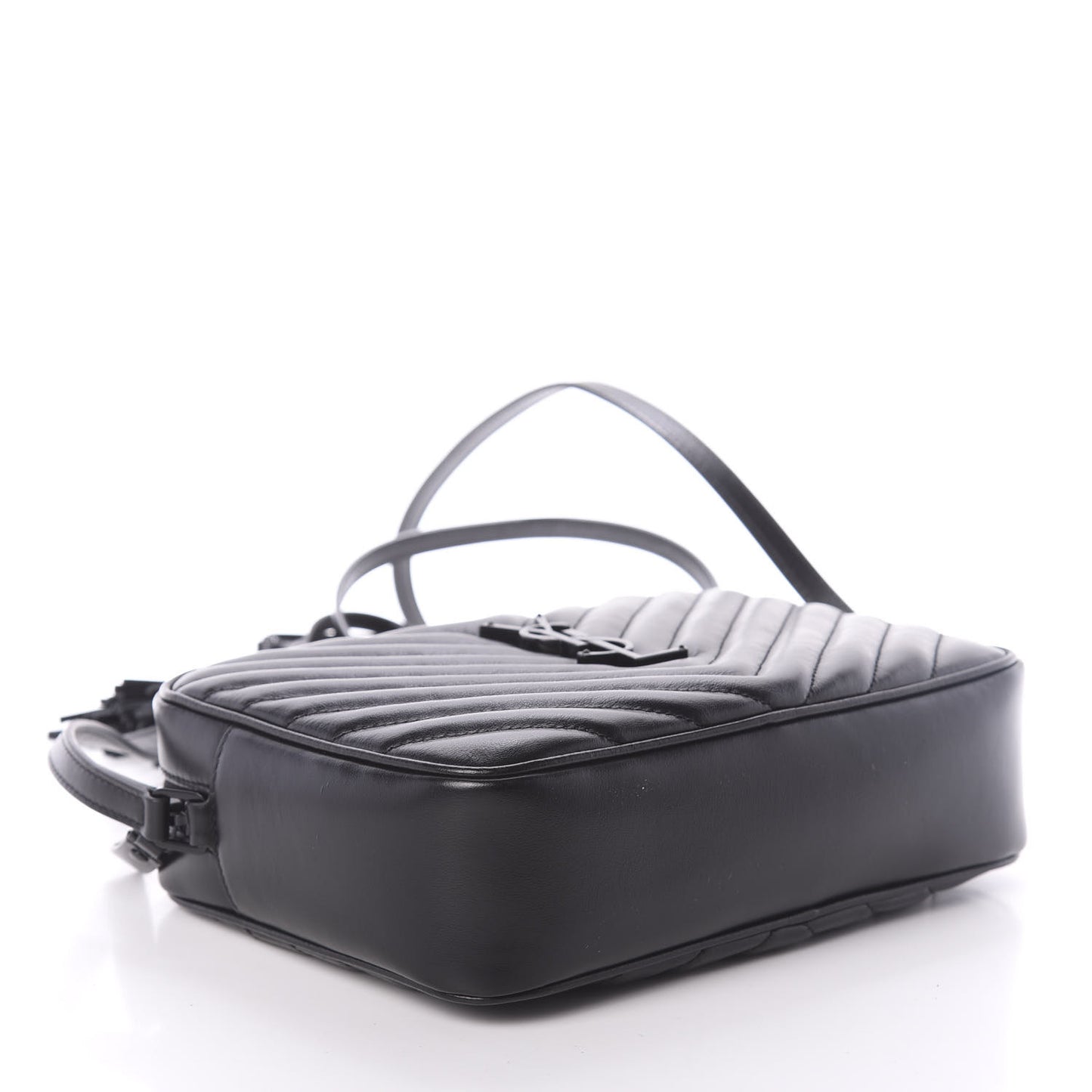 Calfskin Matelasse Monogram Lou Camera Bag Black