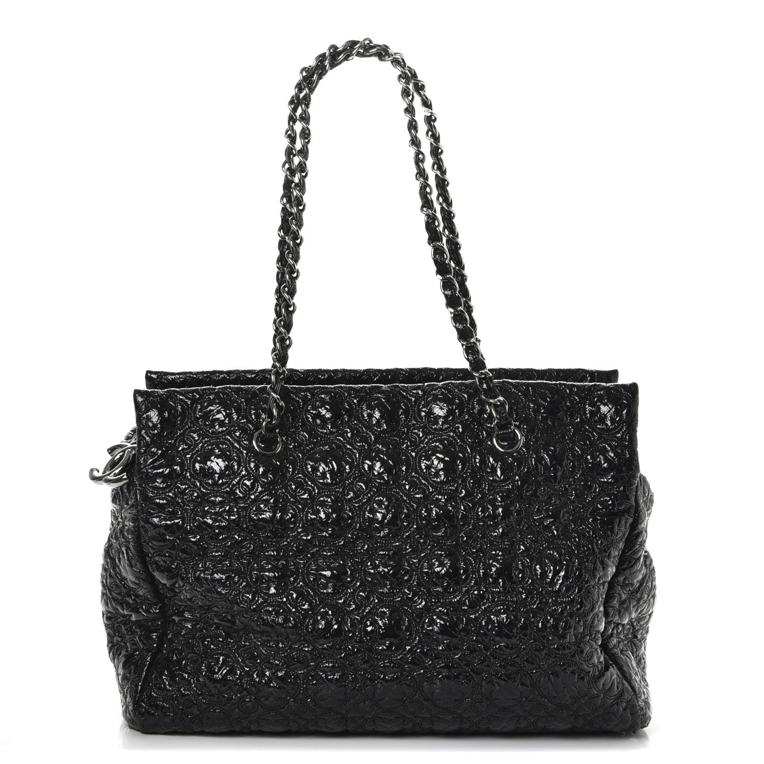 Chanel Vinyl Rock in Moscow Tote Black 1 of 13