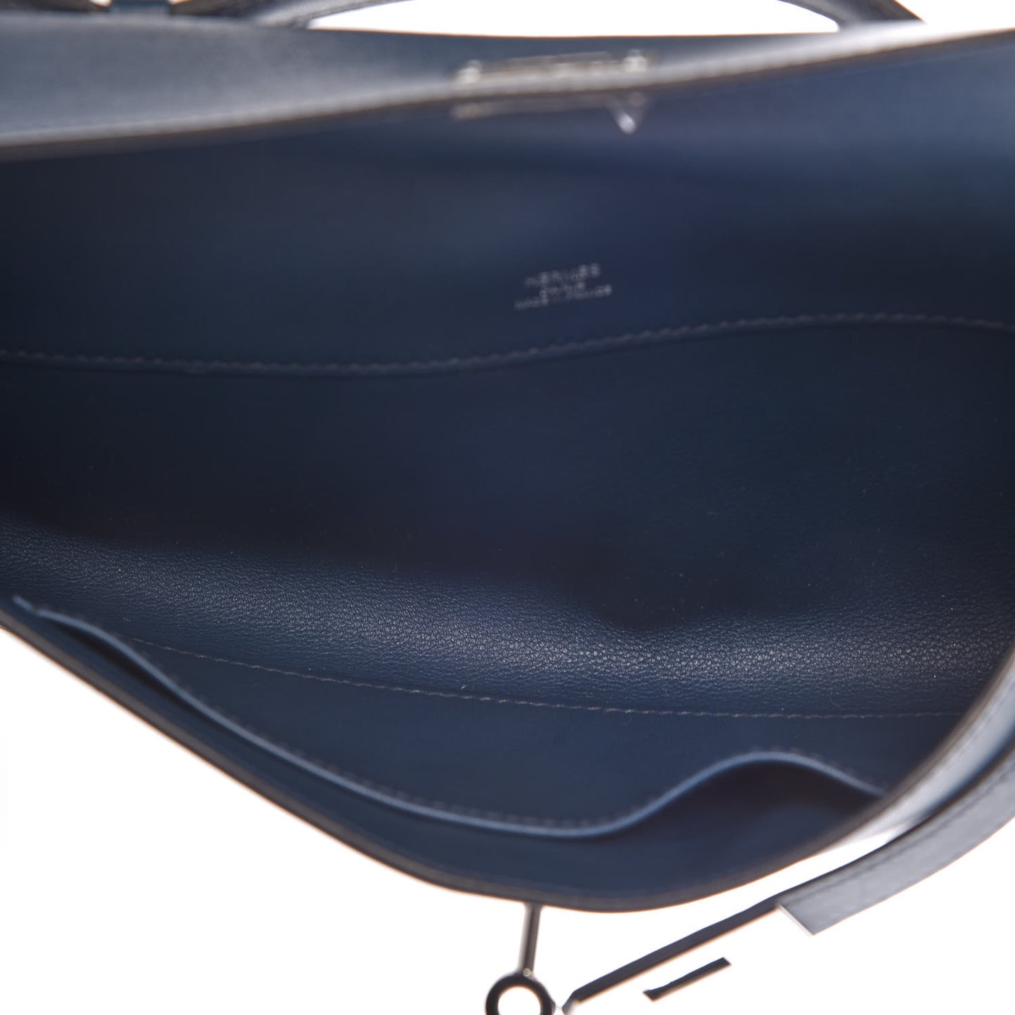 Swift Kelly Cut Clutch Pochette Bleu De Prusse