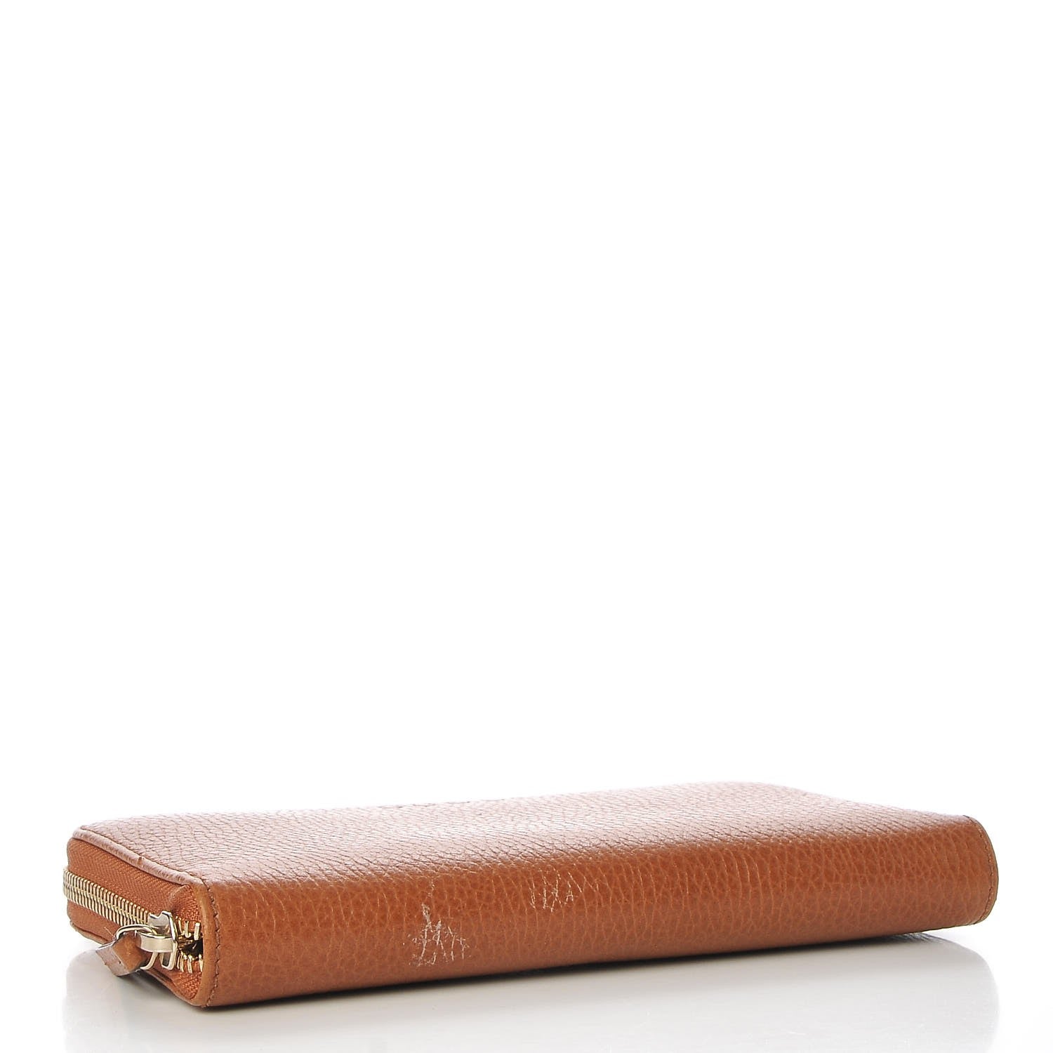 Gucci Dollar Calfskin Zip Around Wallet Saffron 4 of 9