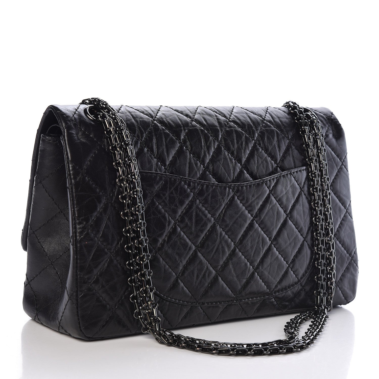 Chanel Aged Calfskin Quilted 2.55 Reissue 226 Flap So Black 3 of 10