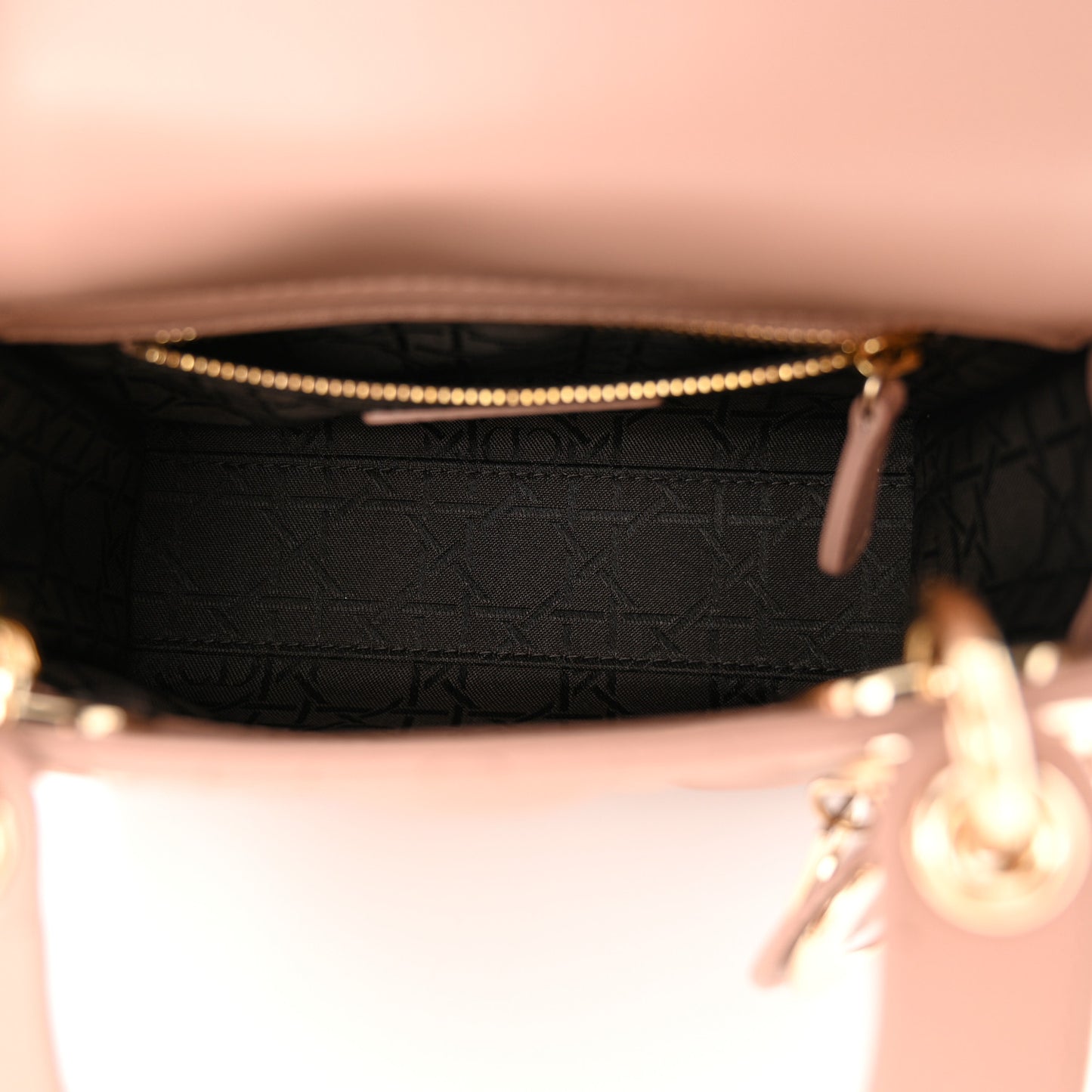 Lambskin Cannage Mini Lady Dior Fard