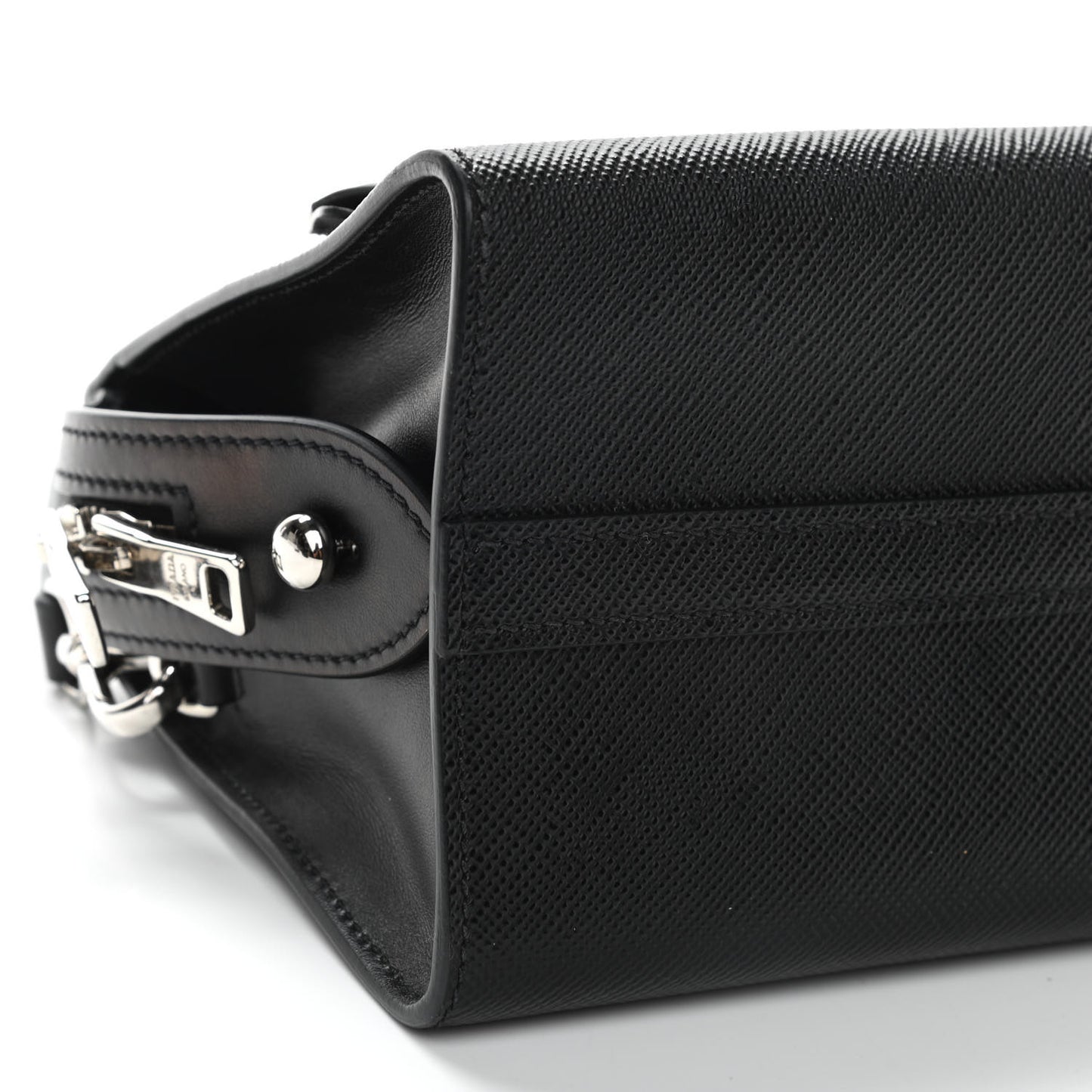 Saffiano Cuir Calfskin Small Kristen Black