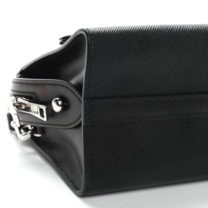 Prada Saffiano Cuir Calfskin Small Kristen Black 7 of 8