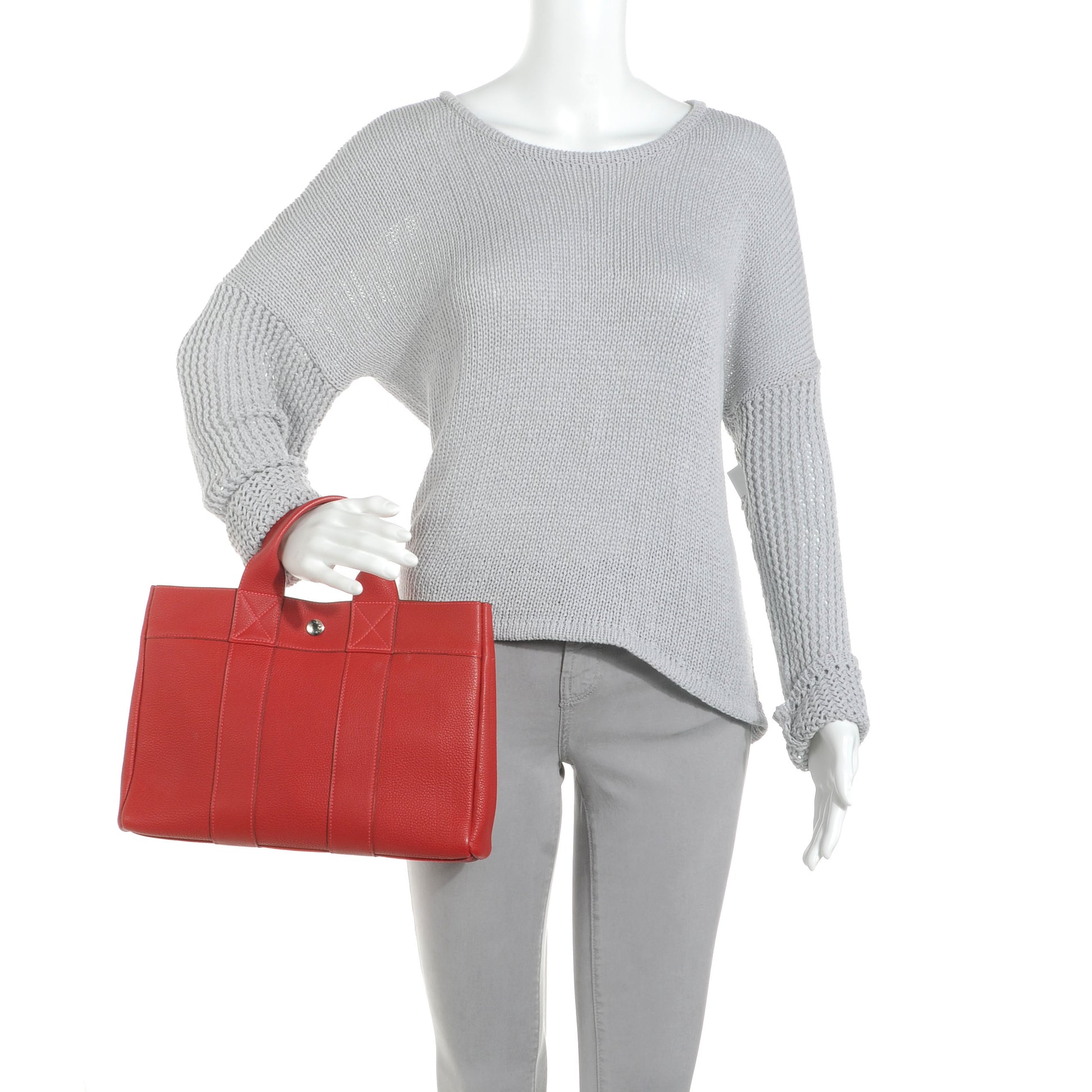 Hermes Togo Fourre Tout PM Rouge 2 of 7